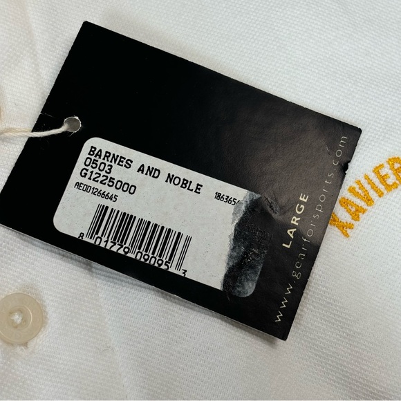 Xavier University Louisiana Mens White Polo Shirt Size L Vintage NWT - Picture 7 of 12